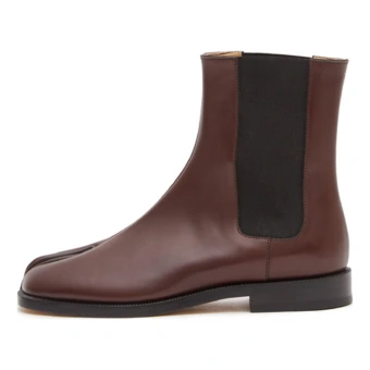 Ботинки Челси Maison Margiela Tabi из коровьей кожи коричневые женские | Китай.рф