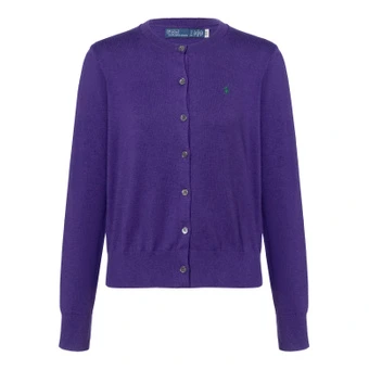 Вязаный кардиган Polo Ralph Lauren женский свободного кроя, фиолетовый | Китай.рф