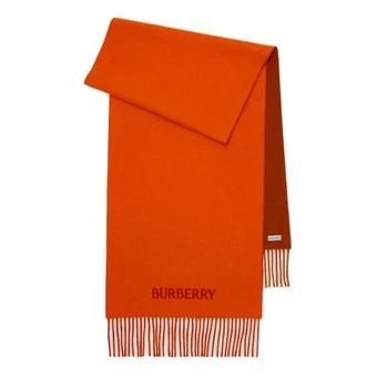 Вязаный шарф Burberry из кашемира для женщин, лавовый цвет, двусторонний | Китай.рф