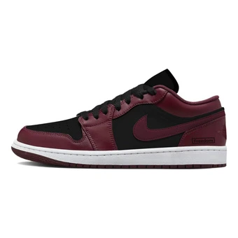 Кроссовки Jordan Air Jordan 1 низкие винтажные баскетбольные красно-чёрные | Китай.рф
