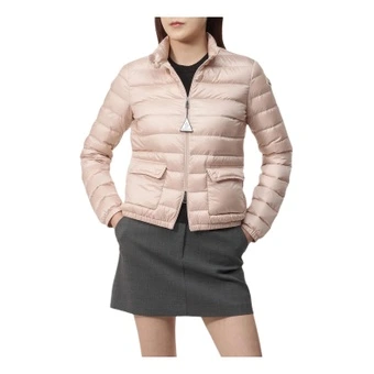 Пуховик женский Moncler Lans с белым гусиным пухом, короткий, розовый | Китай.рф