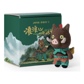 Брелок-подвеска мягкая игрушка Wenzitong Langlangshan Little Monster в подарочной коробке 12 см | Китай.рф