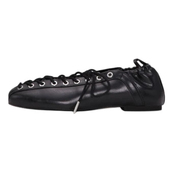 Женская повседневная обувь GANNI OLEATEX Pu Casual Shoes Women's Black | Китай.рф