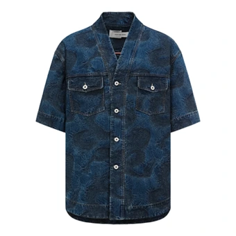 Рубашка Feng Chen Wang Dragon Jacquard Denim | Китай.рф