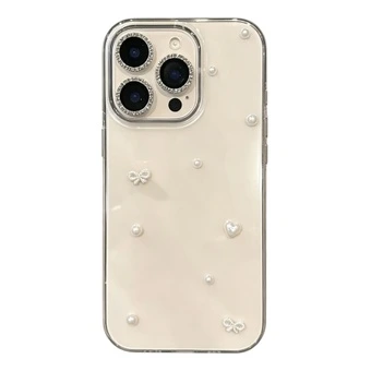 Чехол для iPhone PureLove с жемчужной бабочкой и стразами | Китай.рф