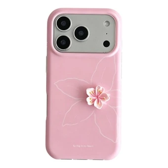 Чехол для iPhone PureLove с объёмными нежными цветами прозрачный | Китай.рф