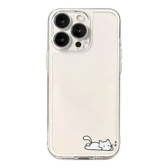 Чехол для iPhone с милым котёнком PureLove прозрачный | Китай.рф