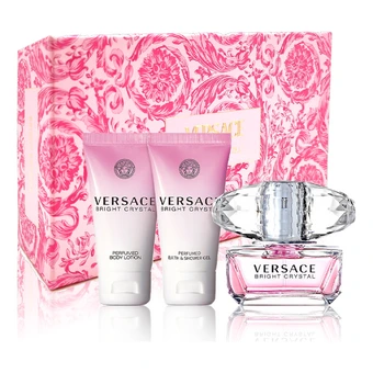 Набор VERSACE Pink Radiant Crystal Diamond, туалетная вода 50 мл, подарочная коробка | Китай.рф