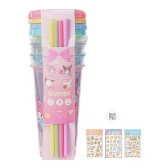 Набор пластиковых трубочек-стаканов MINISO x Sanrio 520 мл, 4 шт. | Китай.рф