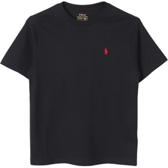 Детская футболка Polo Ralph Lauren с логотипом, черная | Китай.рф