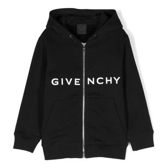 Детская куртка Givenchy с принтом и молнией, черная | Китай.рф