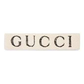 Повязка на голову Gucci с логотипом, унисекс, бежевая | Китай.рф