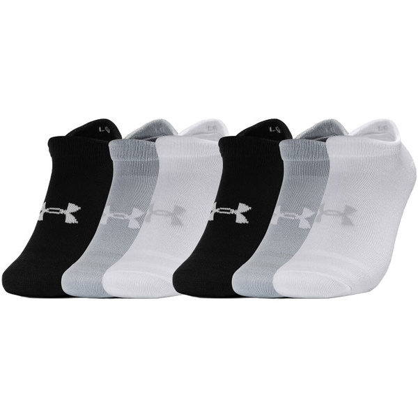 Under Armour Носки-лодочки (6 пар), Цвет: 6 пар (черный + серый + белый), Размер: XL | Китай.рф
